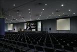 The big room - empty - for 1,000 people